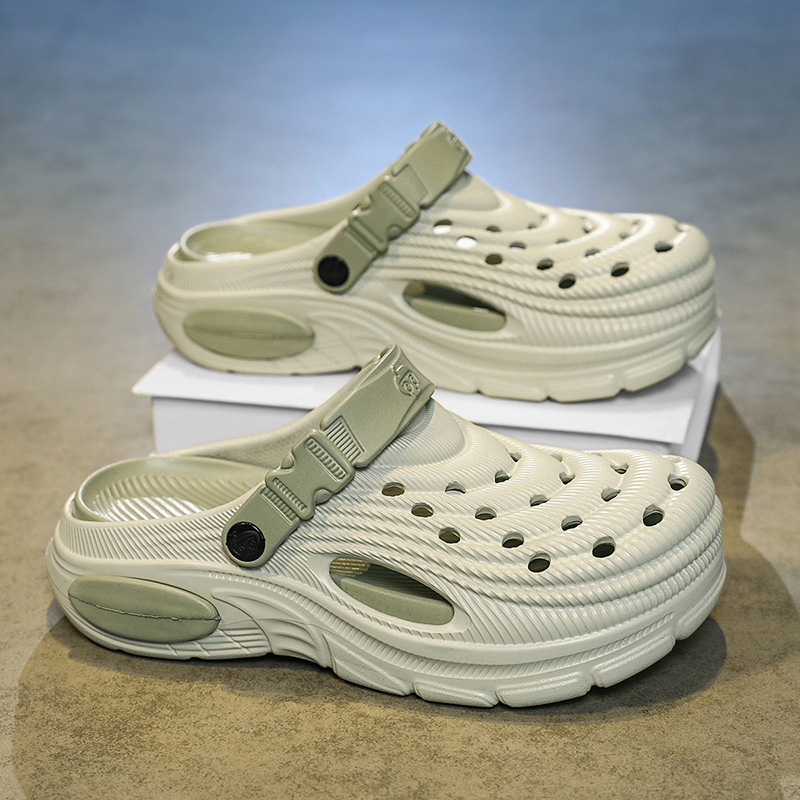 Farming And Agriculture - Sommerliche Herren-Clogs mit dicker Sohle, EVA,